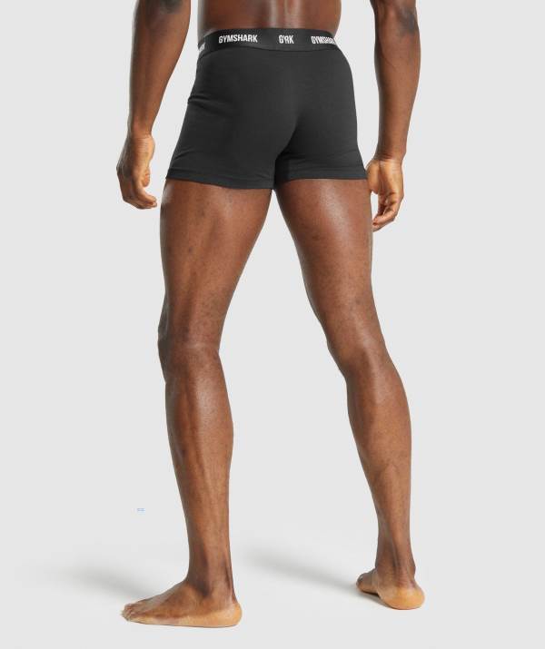 Panske Spodne Pradlo Gymshark Boxers 2pk Čierne | DF2937158